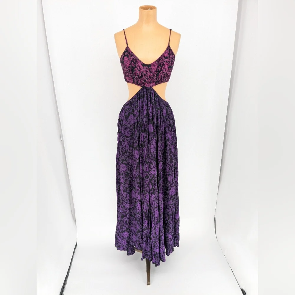 Indah Innocence Maxi Dress Batik Mix XS Open Back Boho Festival Beach Revolve - Picture 4 of 10